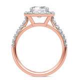 Photo of Adeola 3 3/4 ct tw. Lab Grown Diamond Emerald Solitaire Engagement Ring 10K Rose Gold [BT2337RE-N295]