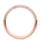 Photo of Adeola 1 1/2 ct tw. Lab Grown Diamond Emerald Solitaire Trio Set 14K Rose Gold [BT2333RL]