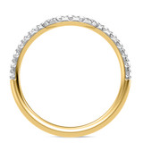 Photo of Adeola 2 1/4 ct tw. Lab Grown Diamond Emerald Solitaire Trio Set 14K Yellow Gold [BT2335YL]