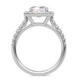 Photo of Adeola 4 1/7 ct tw. Lab Grown Diamond Emerald Solitaire Bridal Set 14K White Gold [BT2337WE-N295]
