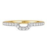 Photo of Adeola 1 ct tw. Lab Grown Diamond Emerald Solitaire Bridal Set 14K Yellow Gold [BT2333YL]