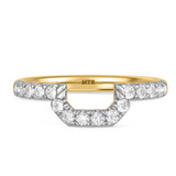 Photo of Adeola 5 1/8 ct tw. Lab Grown Diamond Emerald Solitaire Trio Set 14K Yellow Gold [BT2337YL]