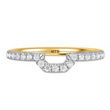 Photo of Adeola 1 1/3 ct tw. Lab Grown Diamond Emerald Solitaire Bridal Set 14K Yellow Gold [BT2334YL]