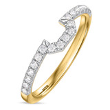 Photo of Adeola 1 1/3 ct tw. Lab Grown Diamond Emerald Solitaire Bridal Set 14K Yellow Gold [BT2334YL]