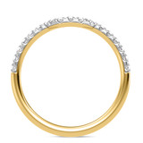 Photo of Adeola 1 1/3 ct tw. Lab Grown Diamond Emerald Solitaire Bridal Set 14K Yellow Gold [BT2334YL]