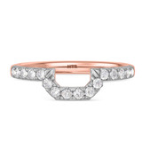 Photo of Adeola 3 ct tw. Diamond Emerald Solitaire Bridal Set 10K Rose Gold [BT2331RL]