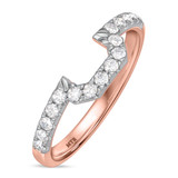 Photo of Adeola 3 ct tw. Diamond Emerald Solitaire Bridal Set 10K Rose Gold [BT2331RL]