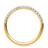 Photo of Adeola 1 1/2 ct tw. Lab Grown Diamond Emerald Solitaire Trio Set 14K Yellow Gold [BT2333YL]