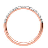 Photo of Adeola 3 ct tw. Lab Grown Diamond Emerald Solitaire Bridal Set 10K Rose Gold [BT2336RL]