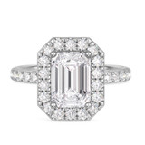 Photo of Adeola 5 1/8 ct tw. Lab Grown Diamond Emerald Solitaire Trio Set 10K White Gold [BT2337WE-N295]