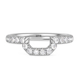 Photo of Adeola 5 1/8 ct tw. Lab Grown Diamond Emerald Solitaire Trio Set 10K White Gold [BT2337WL]