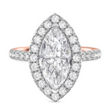 Photo of Adeola 3 7/8 ct tw. Diamond Marquise Solitaire Engagement Ring 14K Rose Gold [BT2342RE-MQ295]