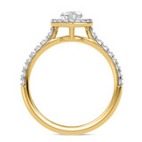 Photo of Adeola 2 1/4 ct tw. Diamond Marquise Solitaire Trio Set 14K Yellow Gold [BT2340YE-MQ095]