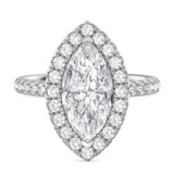 Photo of Adeola 3 7/8 ct tw. Diamond Marquise Solitaire Engagement Ring 10K White Gold [BT2342WE-MQ295]