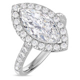 Photo of Adeola 3 7/8 ct tw. Diamond Marquise Solitaire Engagement Ring 10K White Gold [BT2342WE-MQ295]