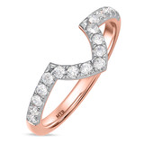 Photo of Adeola 4 ct tw. Lab Grown Diamond Marquise Solitaire Trio Set 14K Rose Gold [BT2346RL]