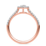 Photo of Adeola 7/8 ct tw. Lab Grown Diamond Marquise Solitaire Bridal Set 10K Rose Gold [BT2343RE-O045]