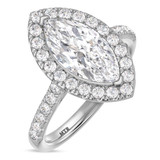 Photo of Adeola 2 2/3 ct tw. Lab Grown Diamond Marquise Solitaire Engagement Ring 10K White Gold [BT2346WE-O195]
