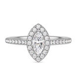 Photo of Adeola 3/4 ct tw. Lab Grown Diamond Marquise Solitaire Engagement Ring 10K White Gold [BT2343WE-O045]