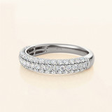 Photo of Jiles 1 2/3 ct tw. Diamond Same Sex Mens Band Set 14K White Gold [BT2288WM]