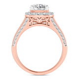 Photo of Stella 2 3/8 ct tw. Diamond Round Solitaire Bridal Set 10K Rose Gold [BT2281RE-R125]
