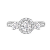 Photo of Nino 1 1/2 ct tw. Diamond Round Solitaire Engagement Ring 10K White Gold [BT2287WE-R070]