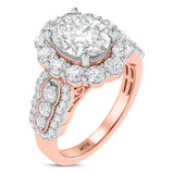 Photo of Dorah 3 1/5 ct tw. Diamond Oval Solitaire Engagement Ring 10K Rose Gold [BT2293RE-V195]