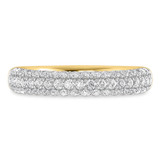 Photo of Jiles 1 1/3 ct tw. Diamond Same Sex Ladies Band Set 14K Yellow Gold [BT2288YL]