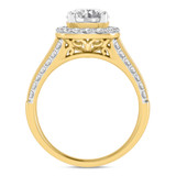 Photo of Stella 2 3/8 ct tw. Diamond Round Solitaire Bridal Set 14K Yellow Gold [BT2281YE-R125]