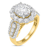 Photo of Dorah 3 1/5 ct tw. Diamond Oval Solitaire Engagement Ring 10K Yellow Gold [BT2293YE-V195]
