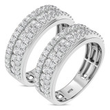 Photo of Faye 2 ct tw. Diamond Same Sex Mens Band Set 10K White Gold [WM2284W]