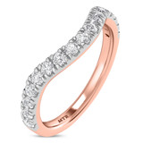 Photo of Faye 1 ct tw. Diamond Same Sex Ladies Band Set 10K Rose Gold [BT2284RL]