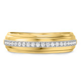 Photo of Frea 1/4 ct tw. Diamond Mens Band 14K Yellow Gold [BT2298YM]