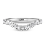 Photo of Faye 1 ct tw. Diamond Same Sex Ladies Band Set 10K White Gold [BT2284WL]