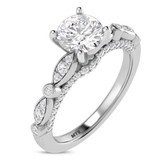 Photo of Effie 1 1/4 ct tw. Diamond Round Solitaire Engagement Ring 14K White Gold [BT2280WE-R095]