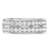 Photo of Arnie 2 2/3 ct tw. Diamond Same Sex Mens Band Set 10K White Gold [BT2291WM]