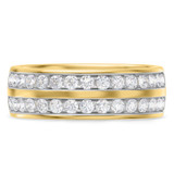 Photo of Arnie 2 2/3 ct tw. Diamond Same Sex Mens Band Set 14K Yellow Gold [BT2291YM]