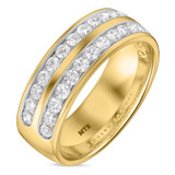 Photo of Arnie 2 2/3 ct tw. Diamond Same Sex Mens Band Set 14K Yellow Gold [BT2291YM]