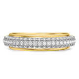 Photo of Gemma 3/4 ct tw. Diamond Mens Band 14K Yellow Gold [BT2285YM]
