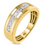 Photo of Effie 2/3 ct tw. Diamond Wedding Band Set 10K Yellow Gold [BT2280YM]