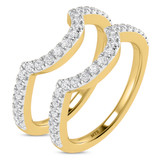 Photo of Ergo 1/2 ct tw. Diamond Same Sex Ladies Band Set 14K Yellow Gold [WL2299Y]
