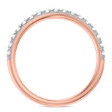 Photo of Evie 3/4 ct tw. Diamond Same Sex Ladies Band Set 10K Rose Gold [BT2283RL]
