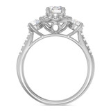 Photo of Nino 1 3/4 Carat T.W. Diamond Round Solitaire Bridal Set 10K White Gold [BT2287WE-R070]
