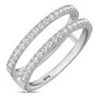 Photo of Darlene 1 ct tw. Diamond Same Sex Ladies Band Set 14K White Gold [BT2279WL]