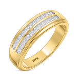 Photo of Clari 1 ct tw. Diamond Same Sex Mens Band Set 14K Yellow Gold [BT2277YM]