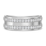 Photo of Darlene 1 ct tw. Diamond Wedding Band Set 14K White Gold [BT2279WM]