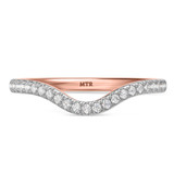 Photo of Frea 1/2 ct tw. Diamond Wedding Band Set 10K Rose Gold [BT2298RL]