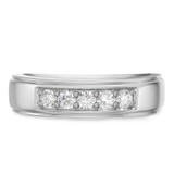 Photo of Clarus 1 ct tw. Diamond Same Sex Mens Band Set 14K White Gold [BT2278WM]
