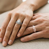 Photo of Frea 2 1/3 ct tw. Diamond Pear Solitaire Trio Set 14K Rose Gold [BT2298R-F125]