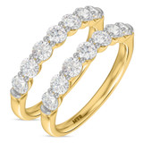 Photo of Clarus 1 7/8 ct tw. Diamond Same Sex Ladies Band Set 10K Yellow Gold [WL2278Y]